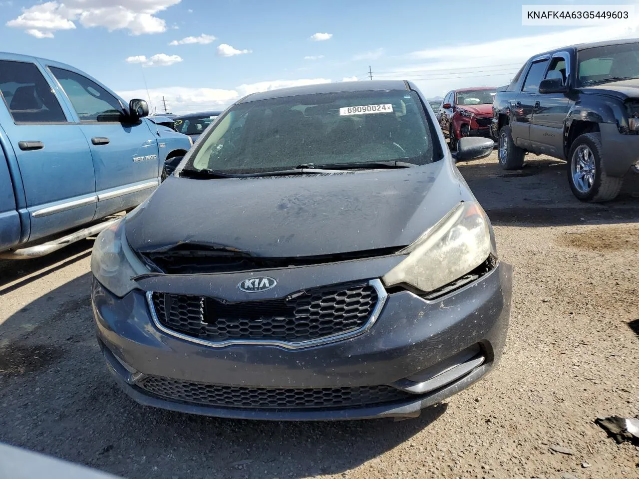 2016 Kia Forte Lx VIN: KNAFK4A63G5449603 Lot: 69090024