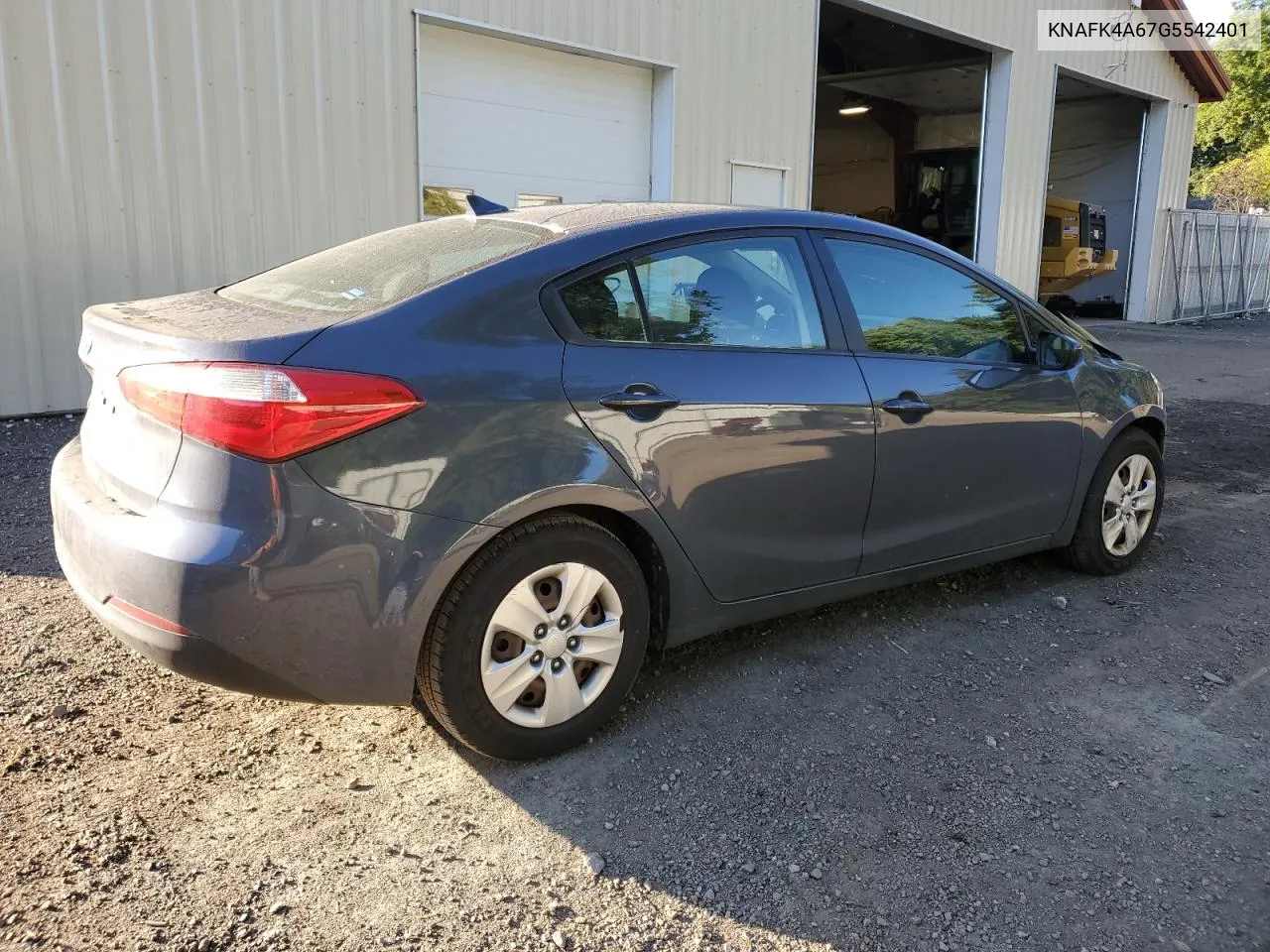 KNAFK4A67G5542401 2016 Kia Forte Lx