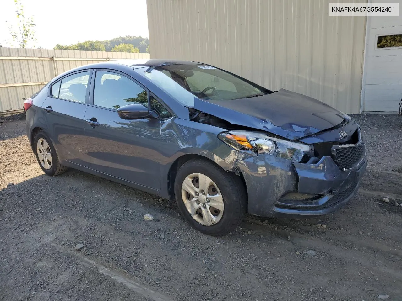 KNAFK4A67G5542401 2016 Kia Forte Lx