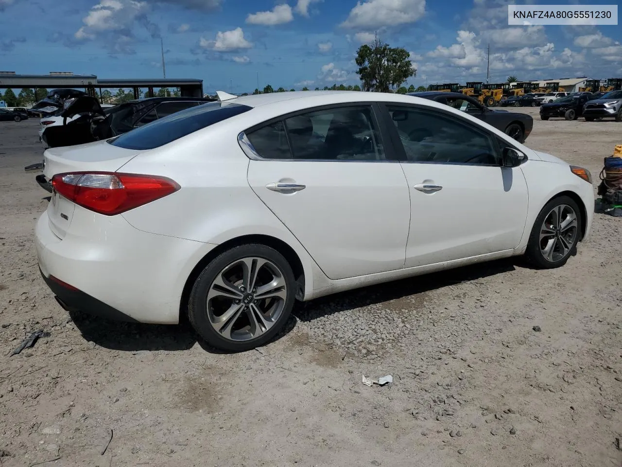 2016 Kia Forte Ex VIN: KNAFZ4A80G5551230 Lot: 69858884