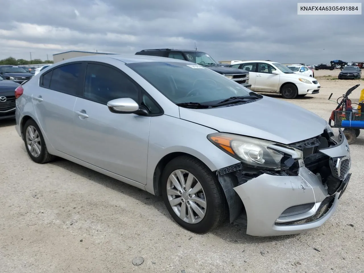 KNAFX4A63G5491884 2016 Kia Forte Lx