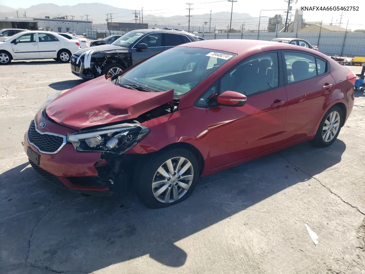 KNAFX4A66G5462752 2016 Kia Forte Lx