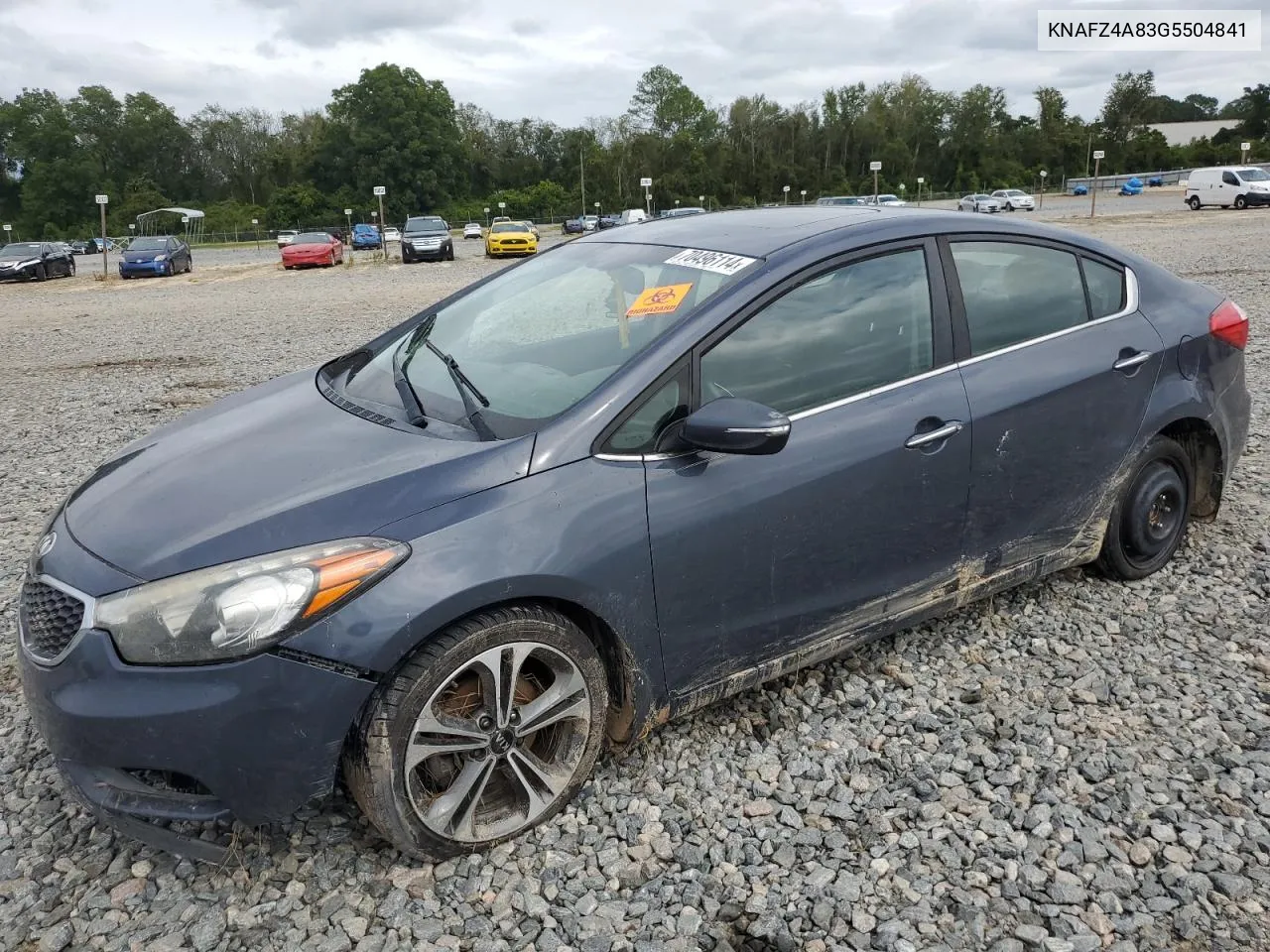 2016 Kia Forte Ex VIN: KNAFZ4A83G5504841 Lot: 70496114