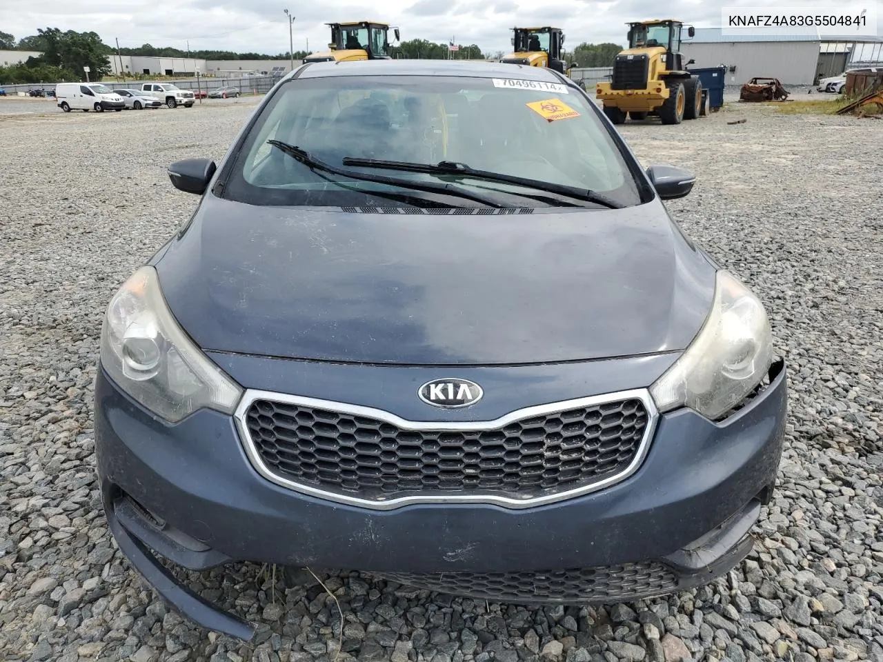 2016 Kia Forte Ex VIN: KNAFZ4A83G5504841 Lot: 70496114