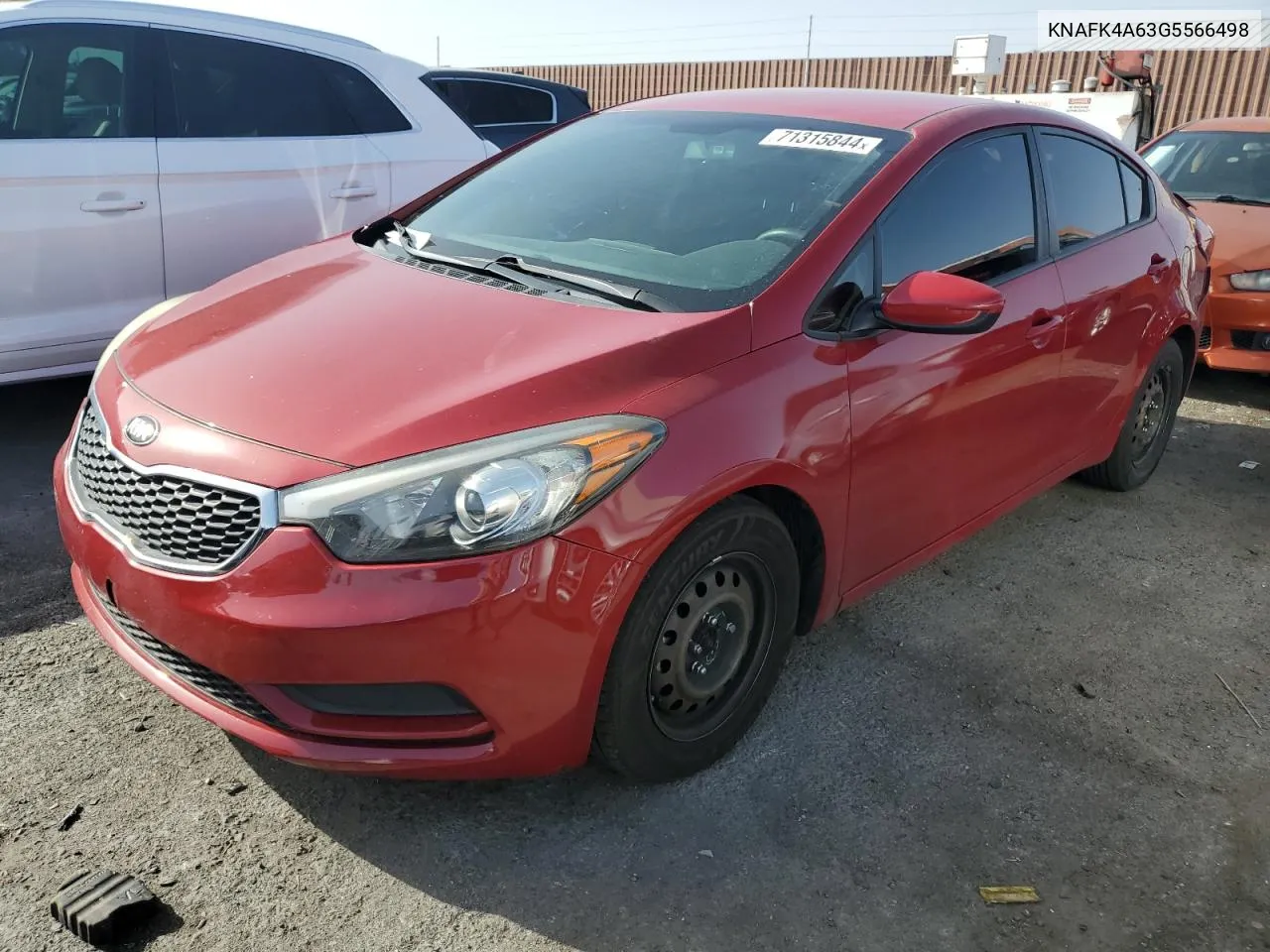 KNAFK4A63G5566498 2016 Kia Forte Lx