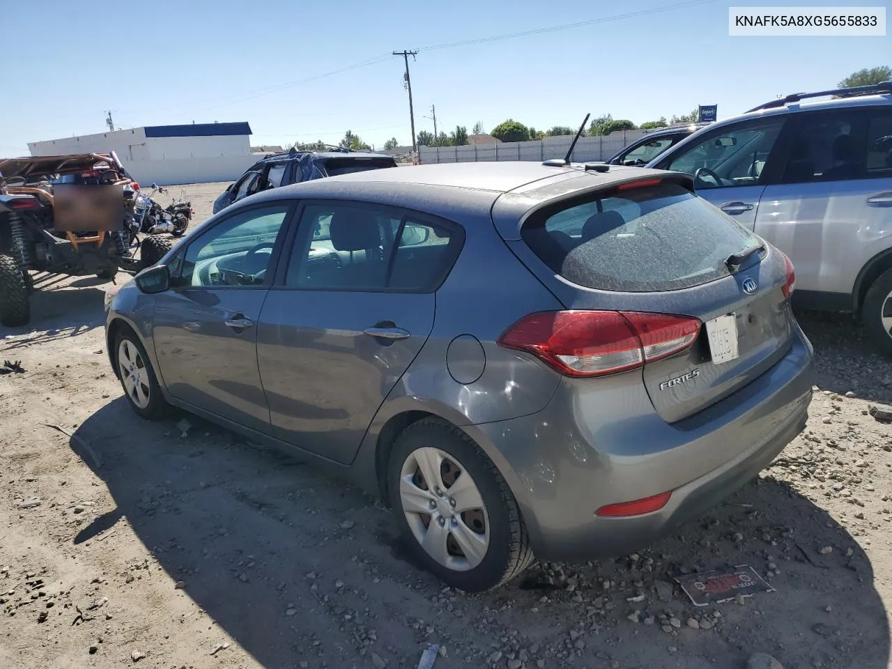 KNAFK5A8XG5655833 2016 Kia Forte Lx