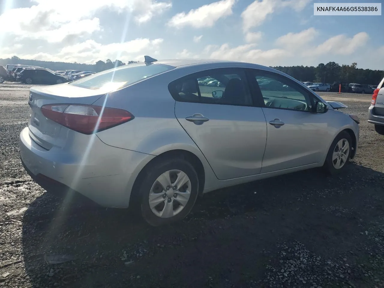 2016 Kia Forte Lx VIN: KNAFK4A66G5538386 Lot: 71851564