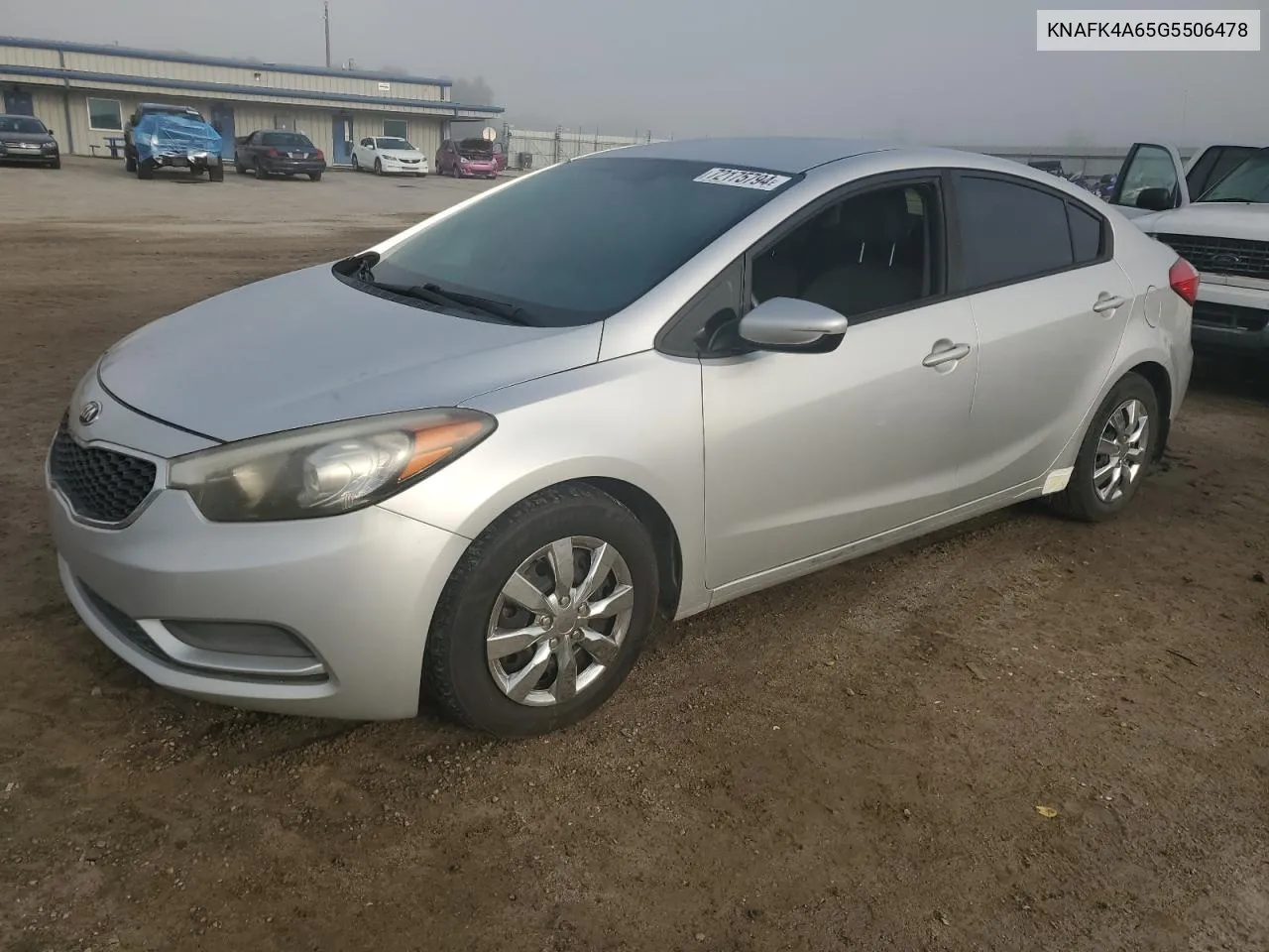 KNAFK4A65G5506478 2016 Kia Forte Lx