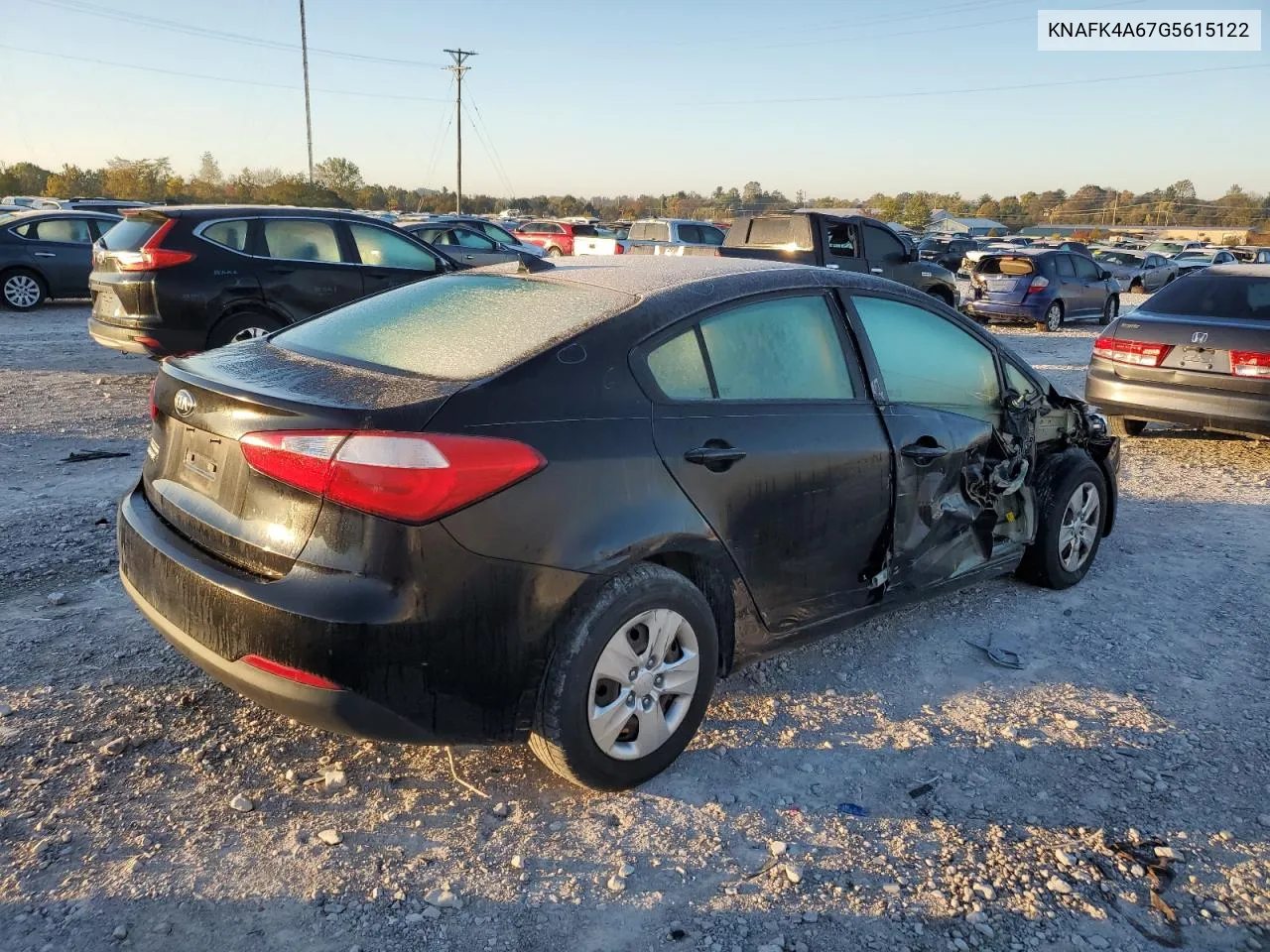 2016 Kia Forte Lx VIN: KNAFK4A67G5615122 Lot: 72630714