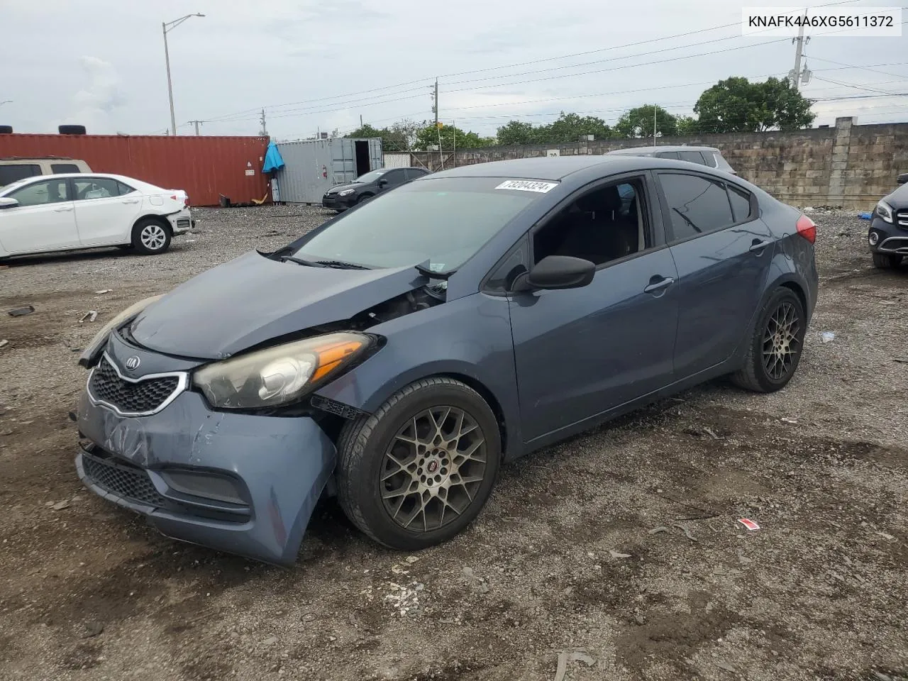 2016 Kia Forte Lx VIN: KNAFK4A6XG5611372 Lot: 73204324