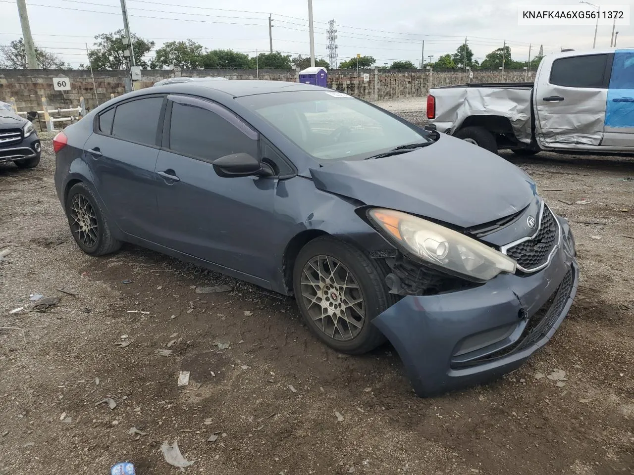 2016 Kia Forte Lx VIN: KNAFK4A6XG5611372 Lot: 73204324