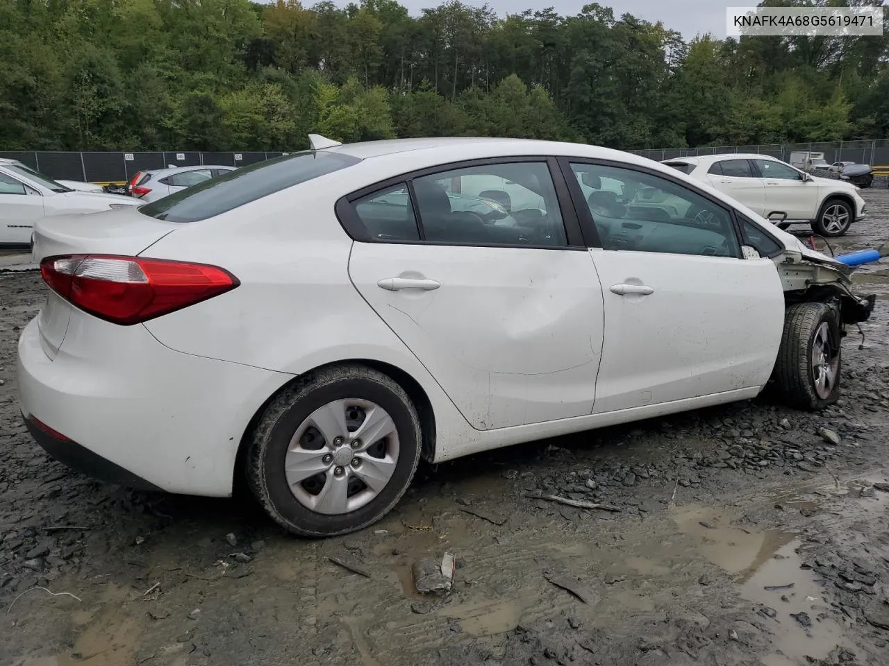 KNAFK4A68G5619471 2016 Kia Forte Lx