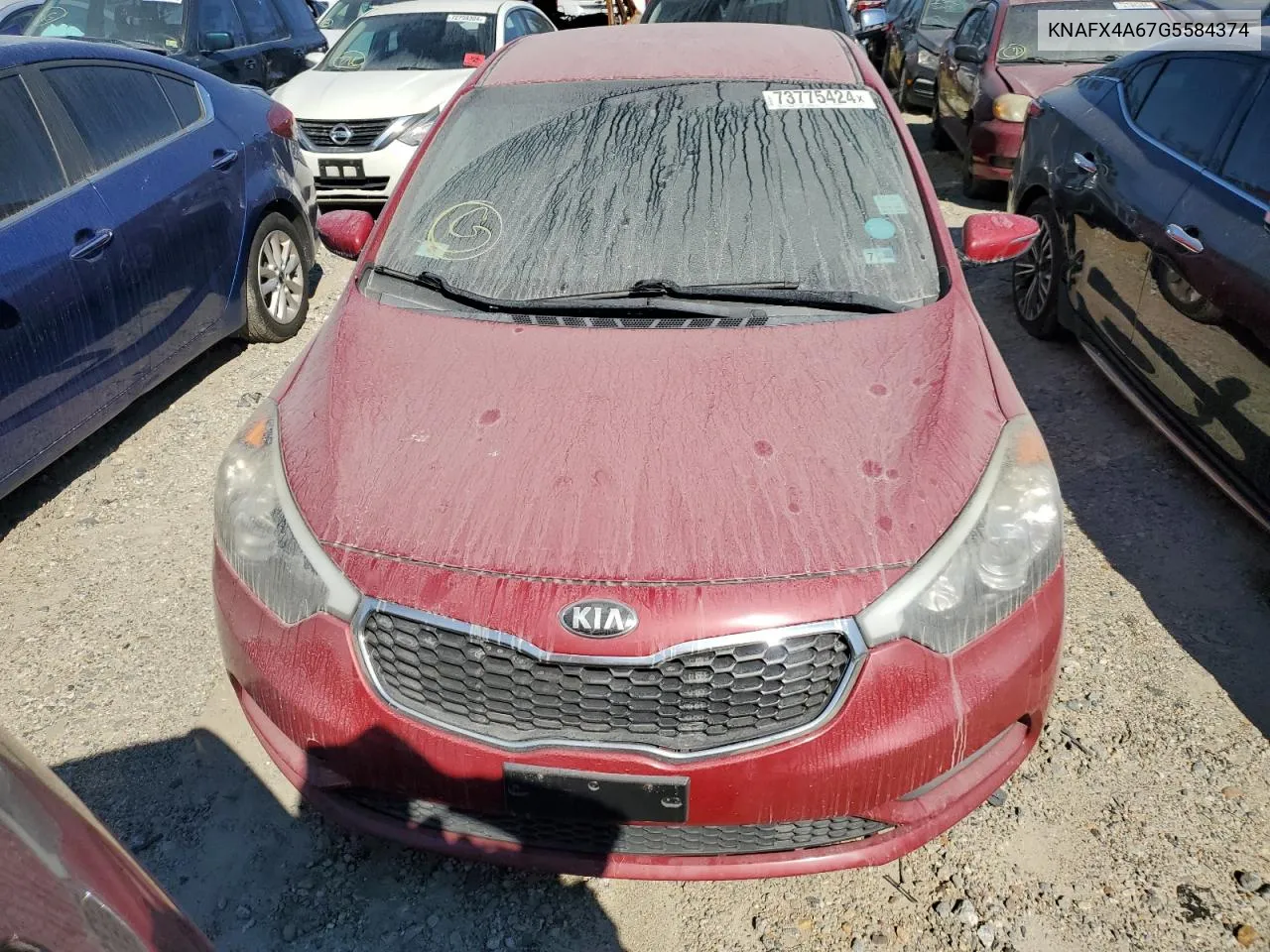 2016 Kia Forte Lx VIN: KNAFX4A67G5584374 Lot: 73775424