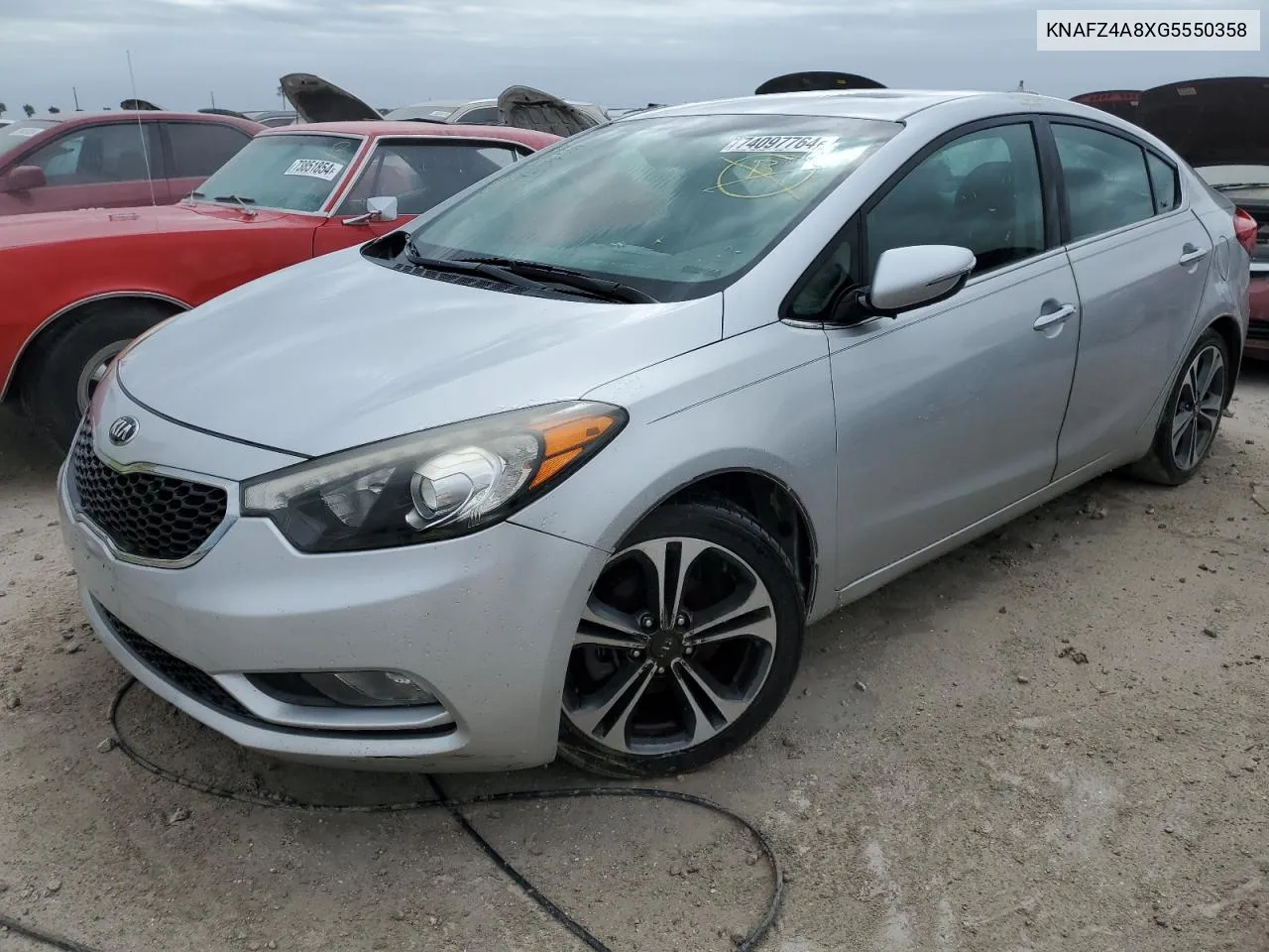 2016 Kia Forte Ex VIN: KNAFZ4A8XG5550358 Lot: 74097764