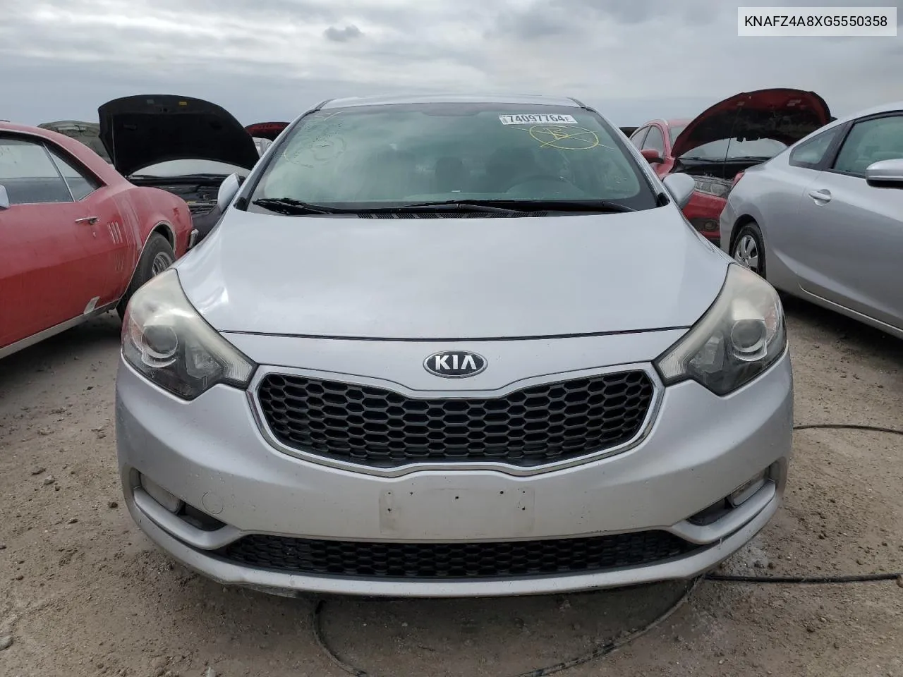 2016 Kia Forte Ex VIN: KNAFZ4A8XG5550358 Lot: 74097764