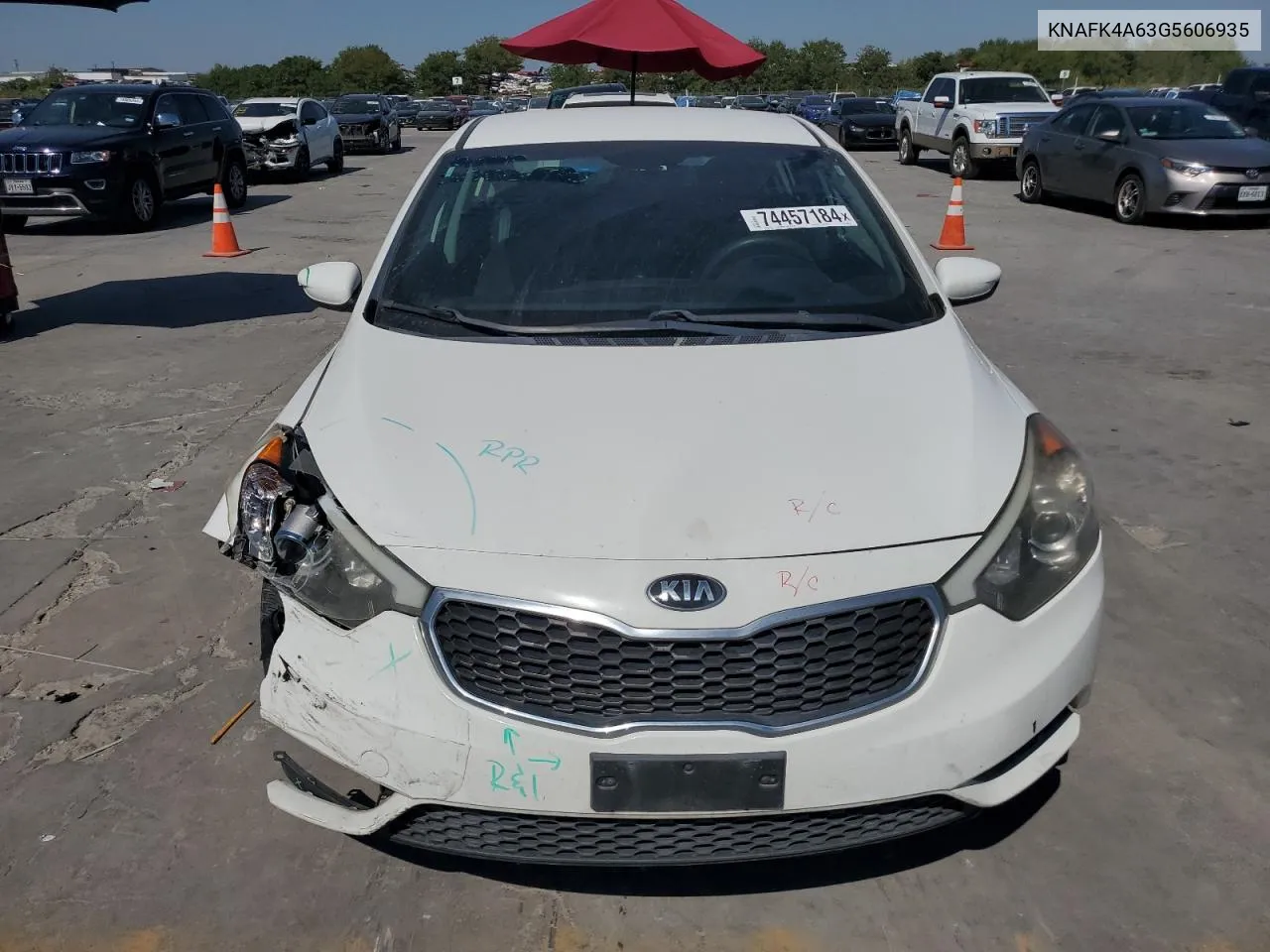 2016 Kia Forte Lx VIN: KNAFK4A63G5606935 Lot: 74457184