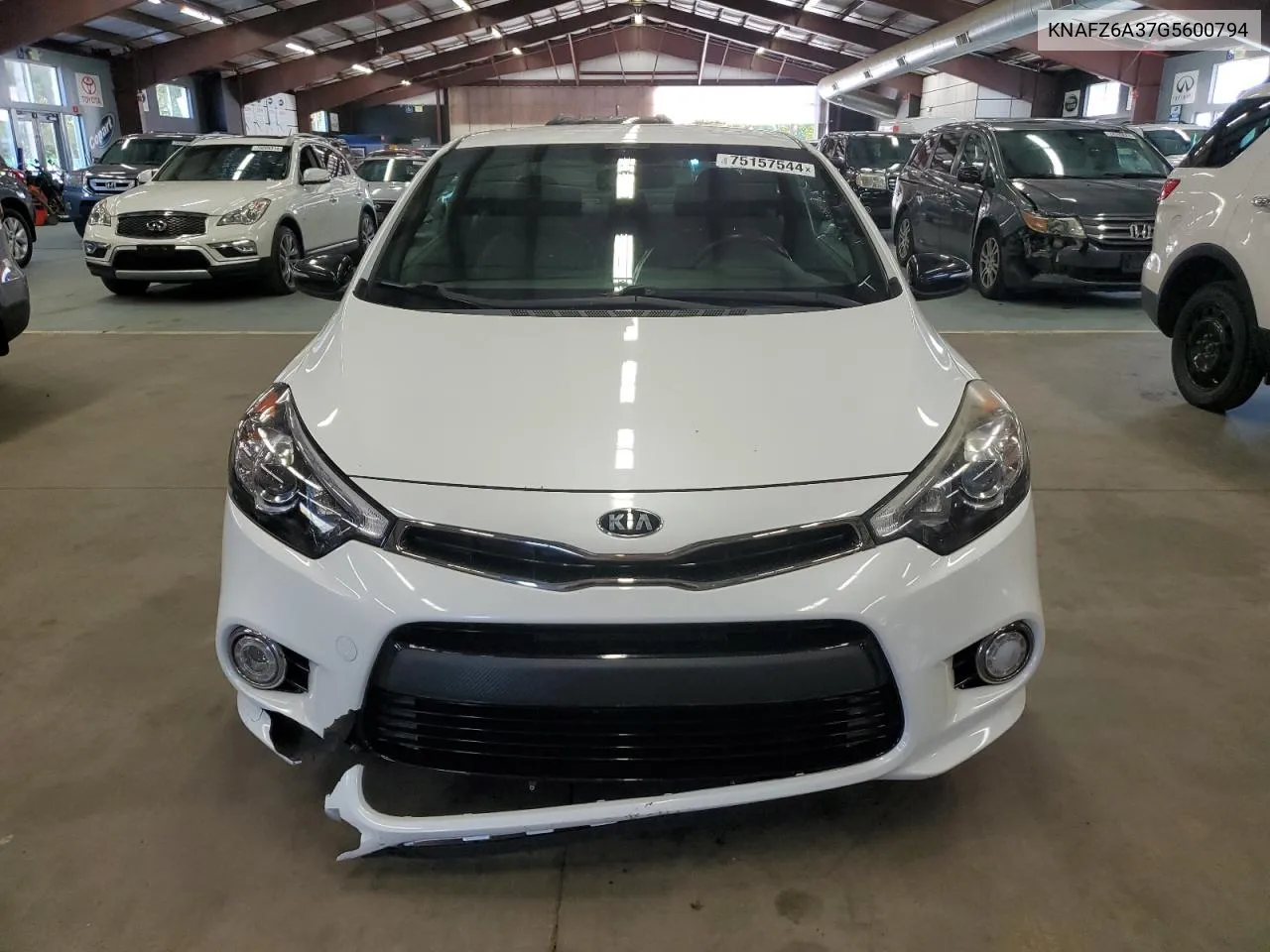 2016 Kia Forte Sx VIN: KNAFZ6A37G5600794 Lot: 75157544