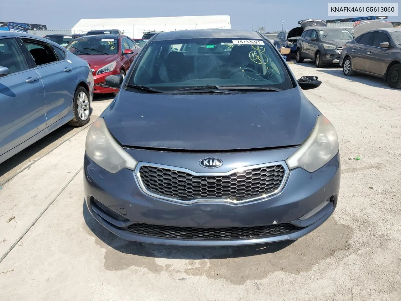 2016 Kia Forte Lx VIN: KNAFK4A61G5613060 Lot: 75193694