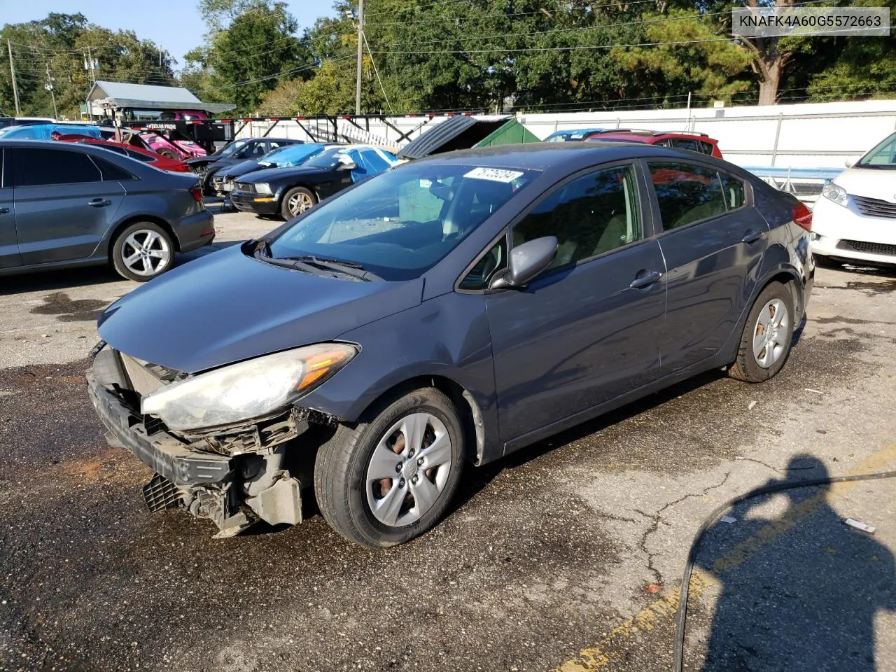 2016 Kia Forte Lx VIN: KNAFK4A60G5572663 Lot: 75725234