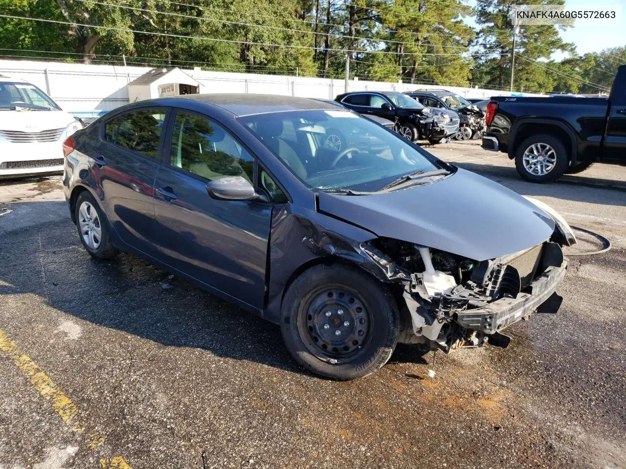 2016 Kia Forte Lx VIN: KNAFK4A60G5572663 Lot: 75725234