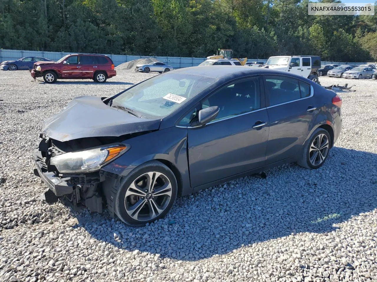 2016 Kia Forte Ex VIN: KNAFX4A89G5553015 Lot: 76298504