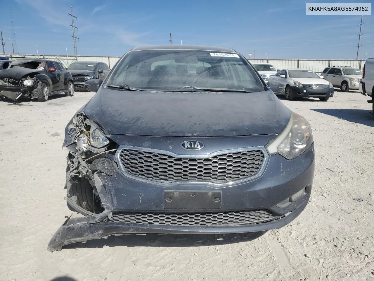 2016 Kia Forte Lx VIN: KNAFK5A8XG5574962 Lot: 76402034