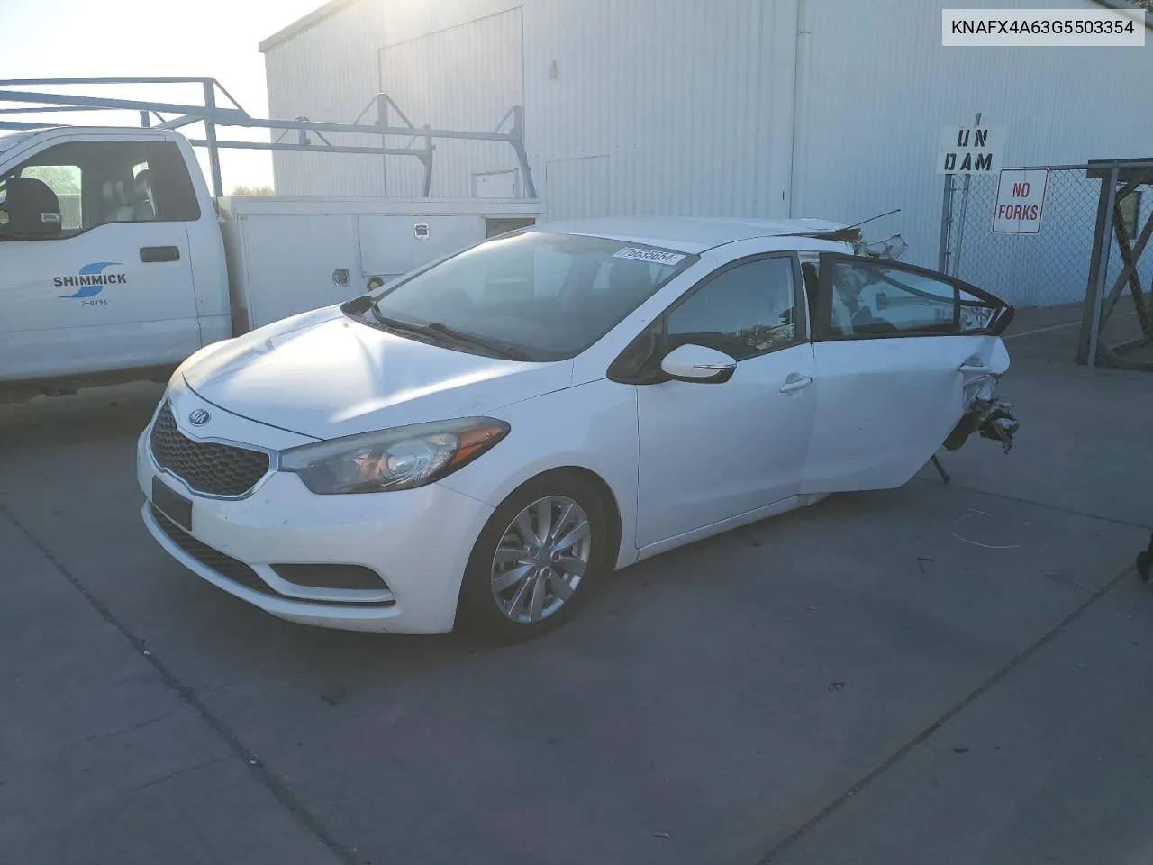 2016 Kia Forte Lx VIN: KNAFX4A63G5503354 Lot: 76635654