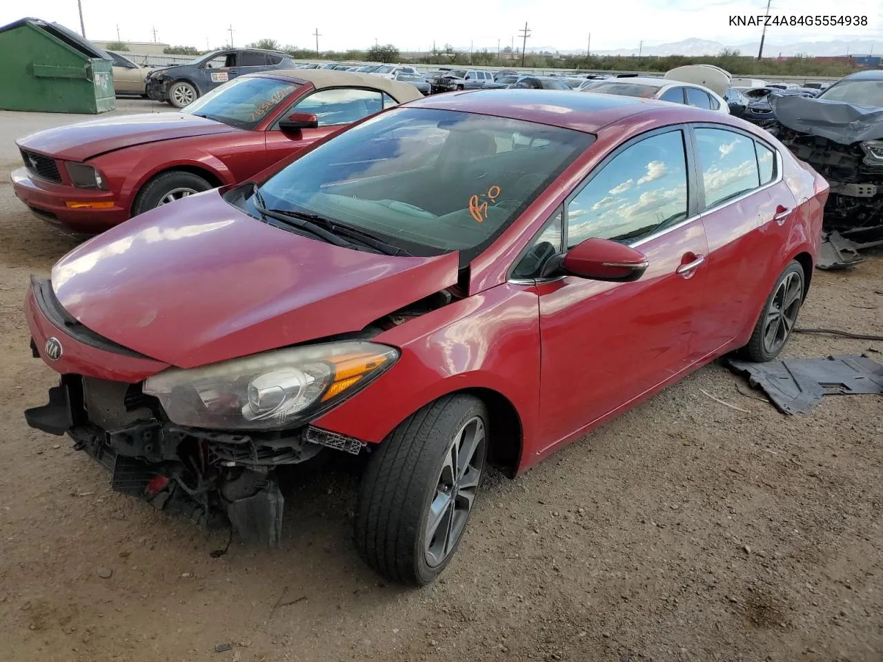 2016 Kia Forte Ex VIN: KNAFZ4A84G5554938 Lot: 76715224