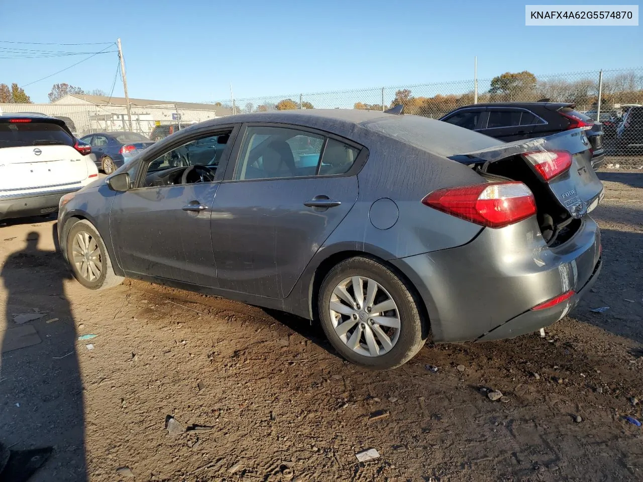 2016 Kia Forte Lx VIN: KNAFX4A62G5574870 Lot: 76956984