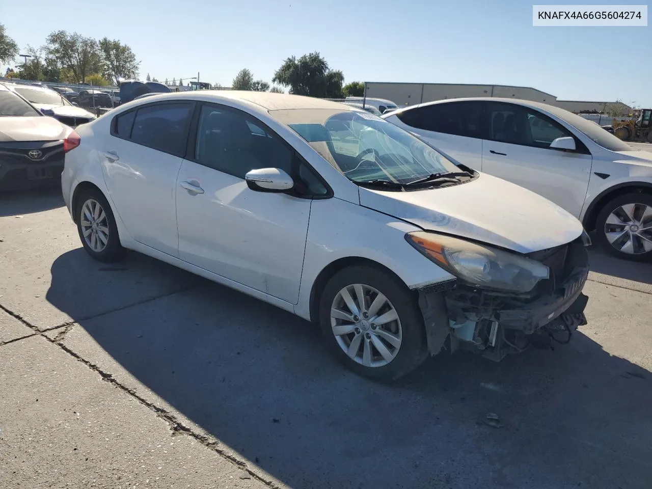 2016 Kia Forte Lx VIN: KNAFX4A66G5604274 Lot: 77042114