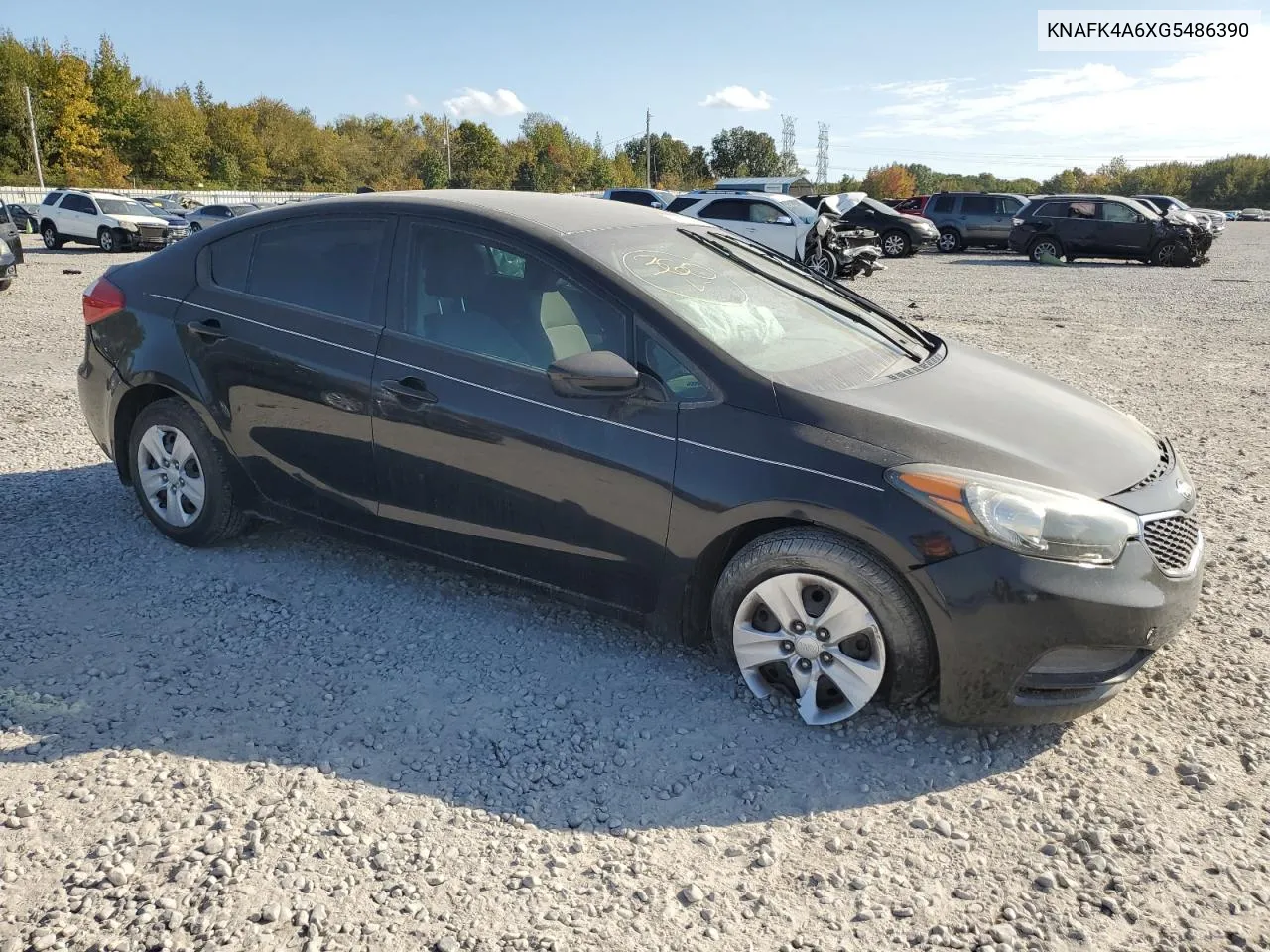 2016 Kia Forte Lx VIN: KNAFK4A6XG5486390 Lot: 77276414