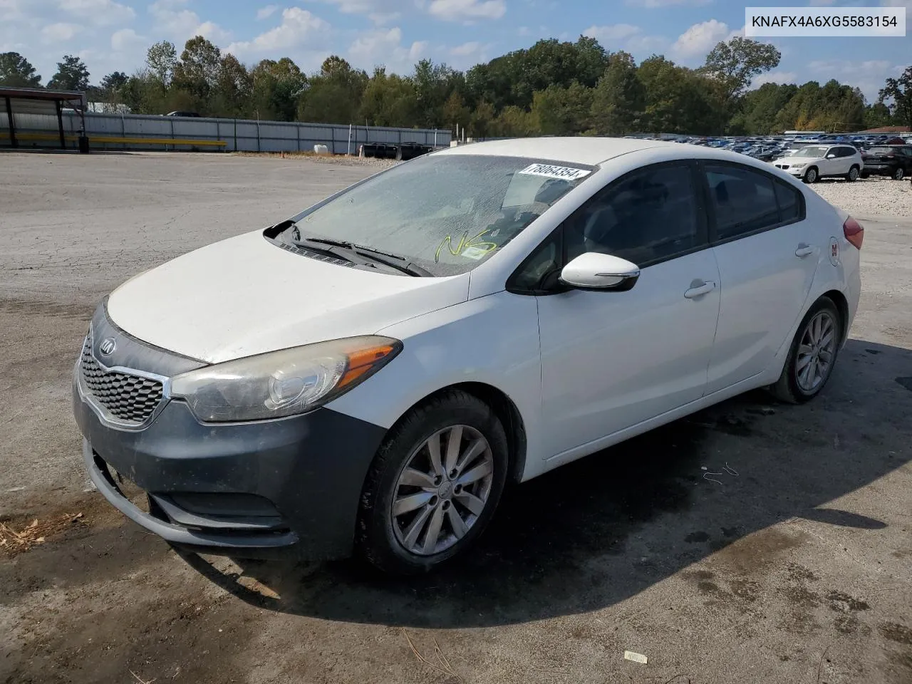 2016 Kia Forte Lx VIN: KNAFX4A6XG5583154 Lot: 78064354