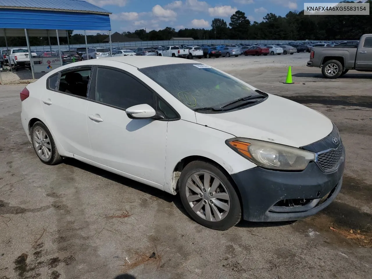 2016 Kia Forte Lx VIN: KNAFX4A6XG5583154 Lot: 78064354