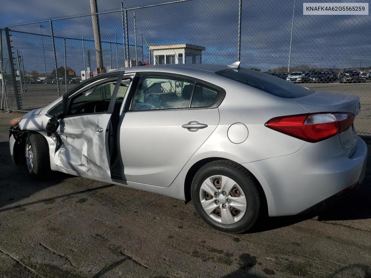 2016 Kia Forte Lx VIN: KNAFK4A62G5565259 Lot: 78593254