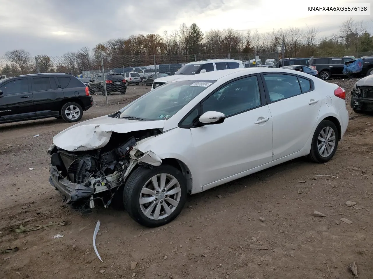 2016 Kia Forte Lx VIN: KNAFX4A6XG5576138 Lot: 80830004