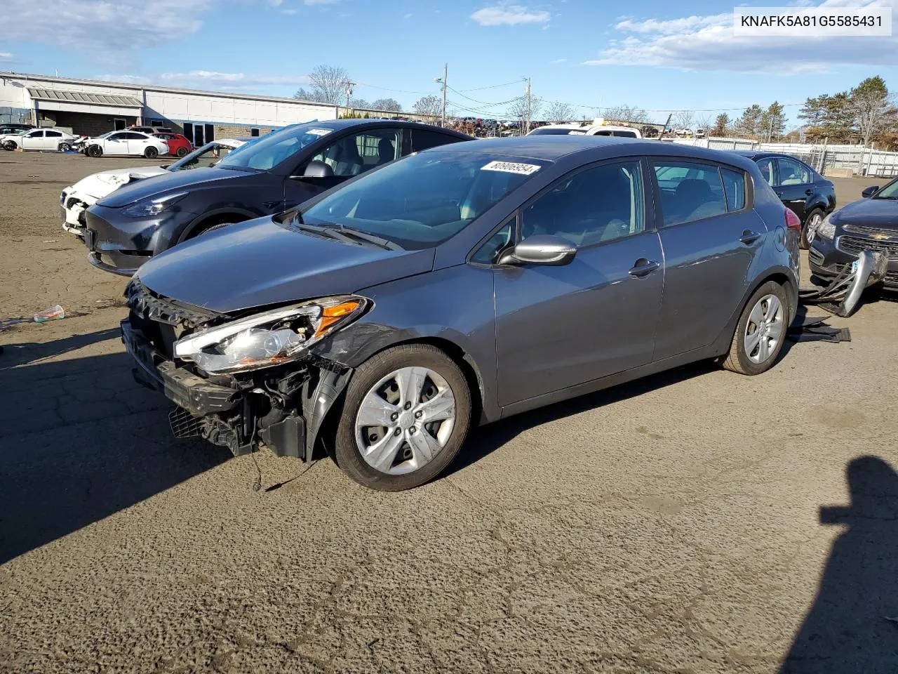 2016 Kia Forte Lx VIN: KNAFK5A81G5585431 Lot: 80906954