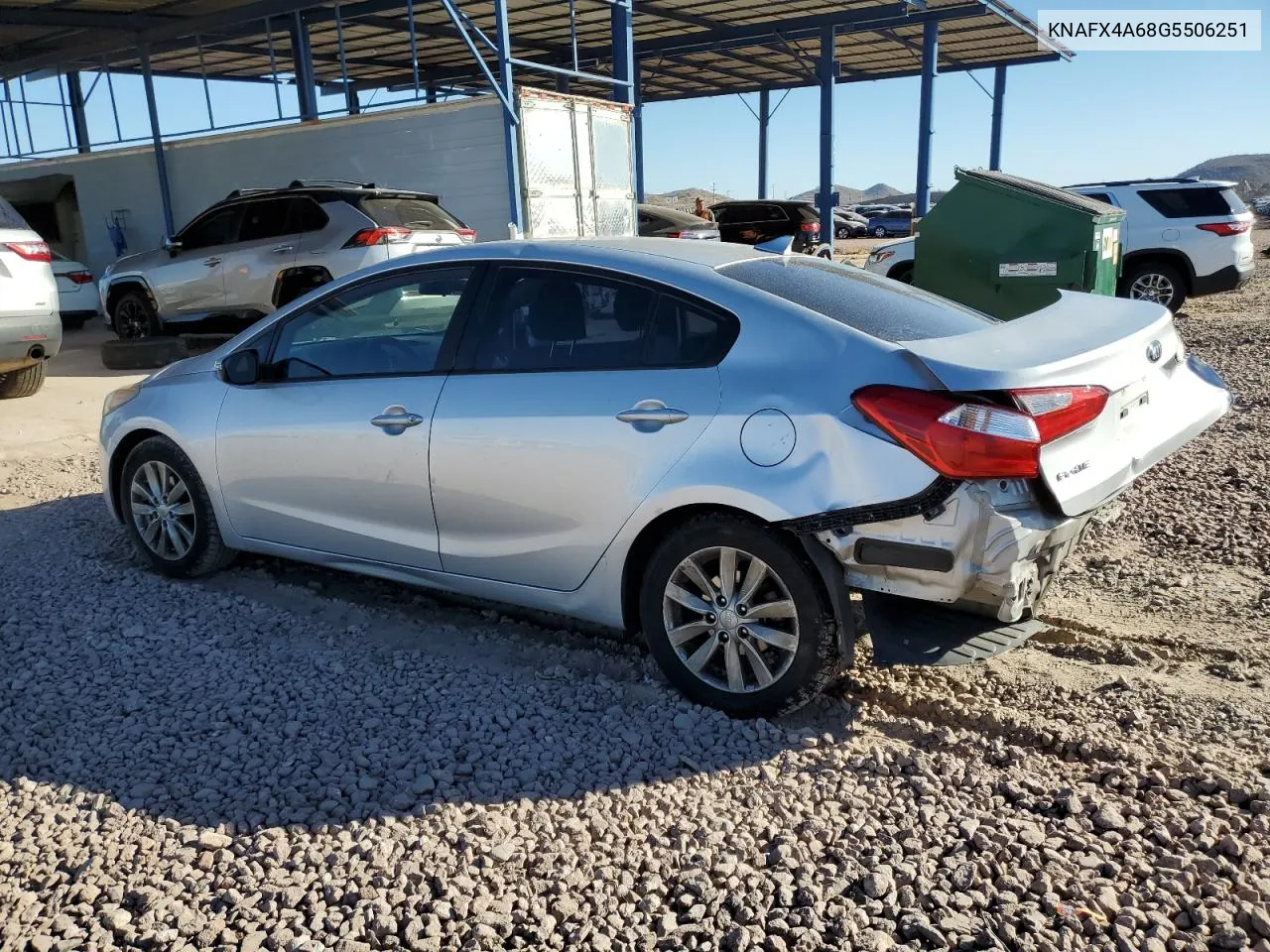 2016 Kia Forte Lx VIN: KNAFX4A68G5506251 Lot: 81382224