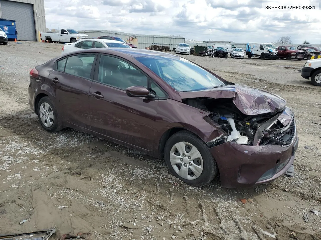 2017 Kia Forte Lx VIN: 3KPFK4A72HE039831 Lot: 49444724