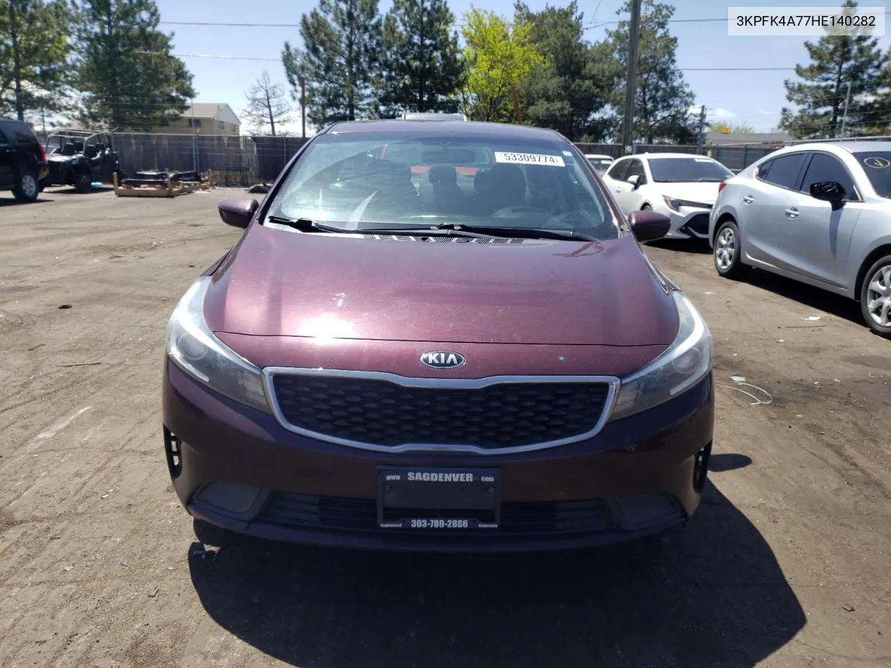 2017 Kia Forte Lx VIN: 3KPFK4A77HE140282 Lot: 53309774