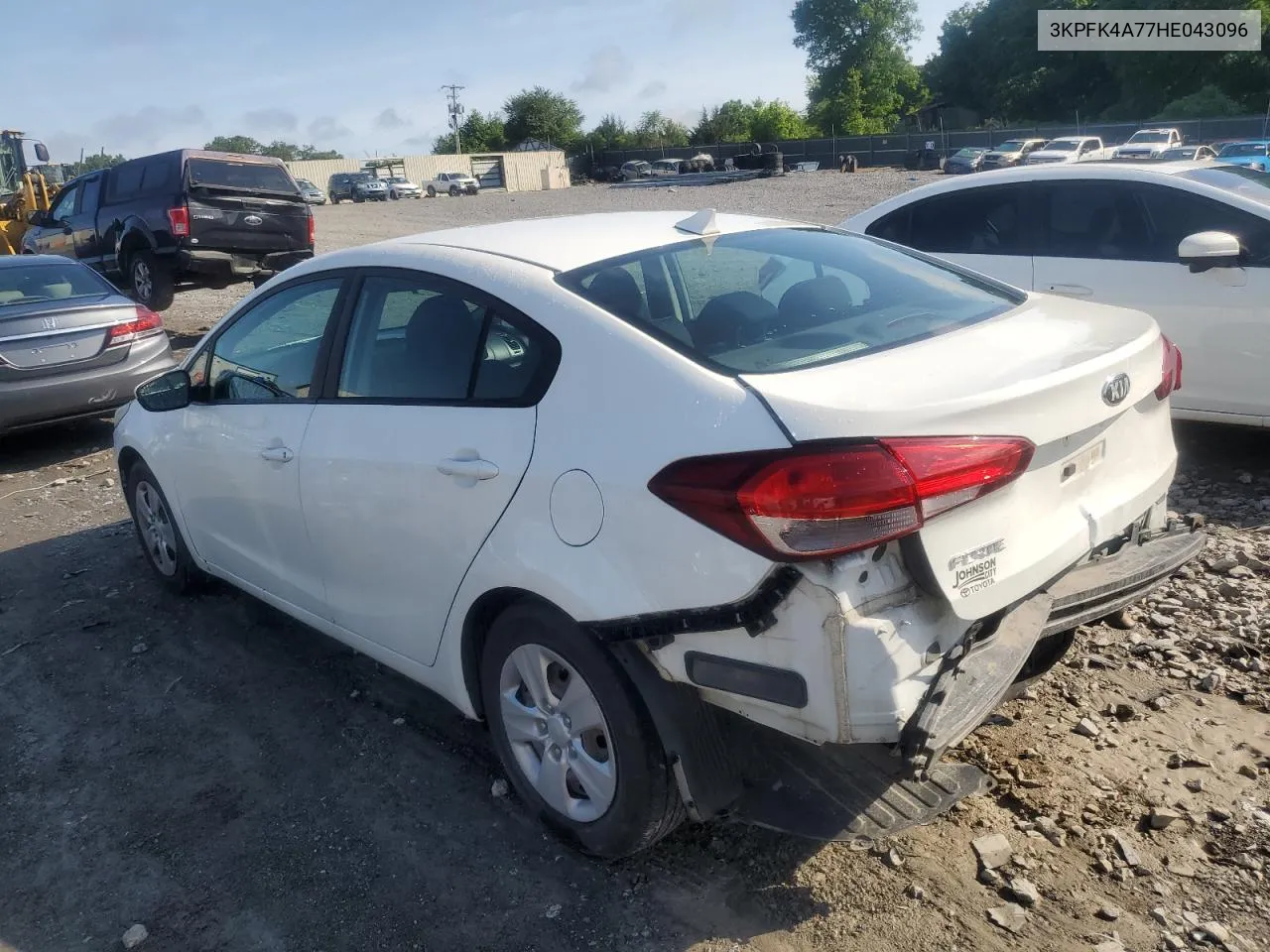 2017 Kia Forte Lx VIN: 3KPFK4A77HE043096 Lot: 56249804