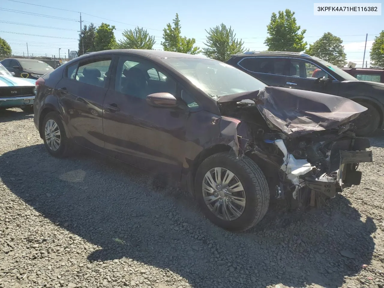 2017 Kia Forte Lx VIN: 3KPFK4A71HE116382 Lot: 58434684