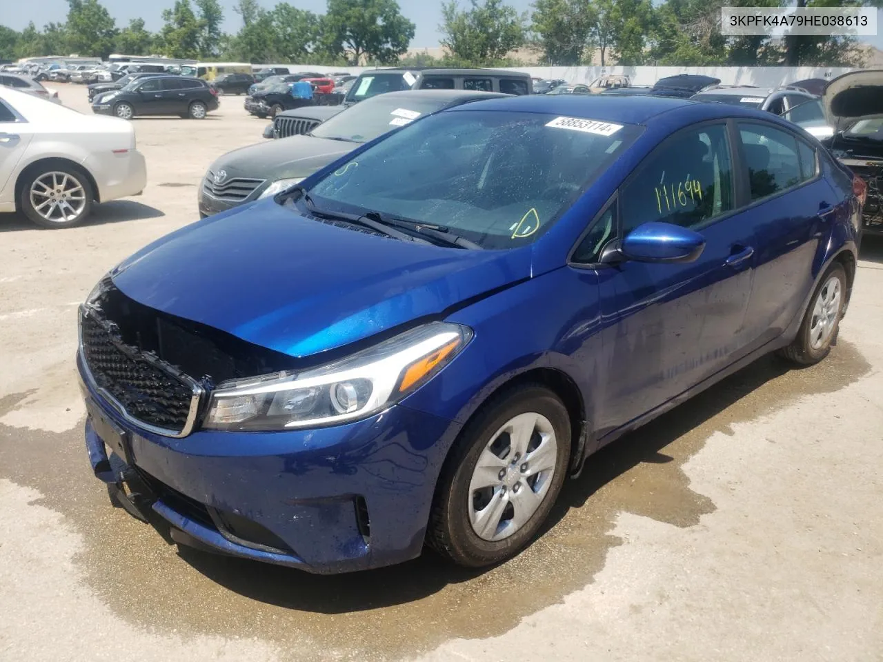 2017 Kia Forte Lx VIN: 3KPFK4A79HE038613 Lot: 58853114