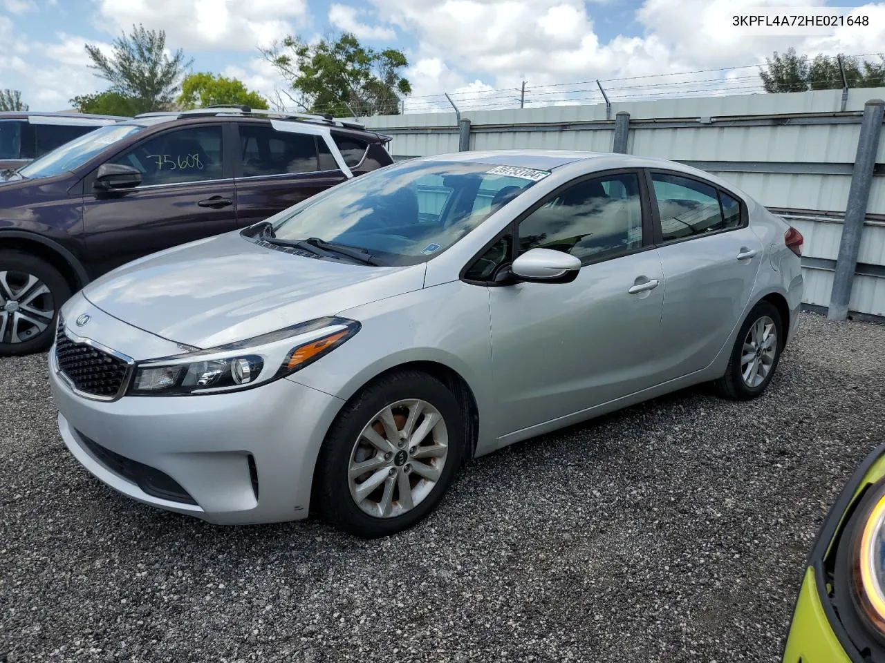 2017 Kia Forte Lx VIN: 3KPFL4A72HE021648 Lot: 59753104