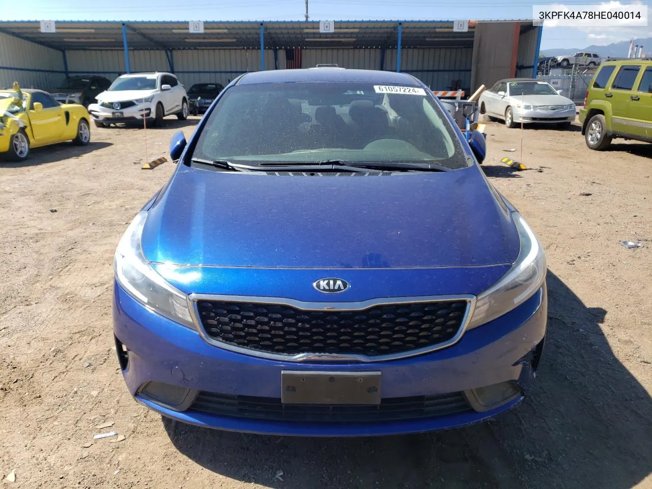 2017 Kia Forte Lx VIN: 3KPFK4A78HE040014 Lot: 61057224