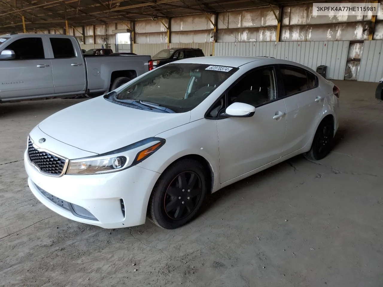 2017 Kia Forte Lx VIN: 3KPFK4A77HE115981 Lot: 62370374