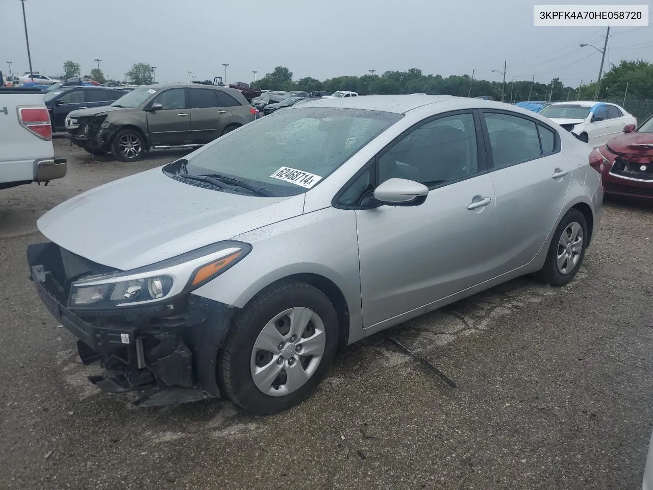 2017 Kia Forte Lx VIN: 3KPFK4A70HE058720 Lot: 62468714