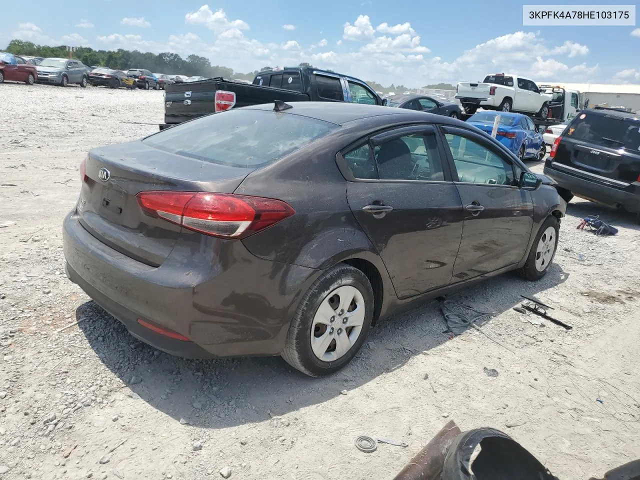 3KPFK4A78HE103175 2017 Kia Forte Lx