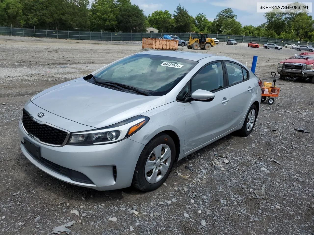 2017 Kia Forte Lx VIN: 3KPFK4A73HE083191 Lot: 64428554