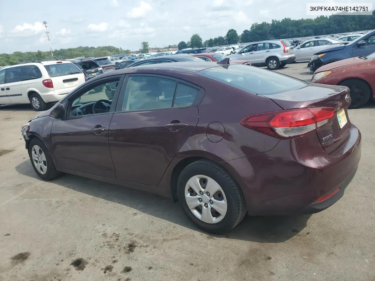 2017 Kia Forte Lx VIN: 3KPFK4A74HE142751 Lot: 64936884