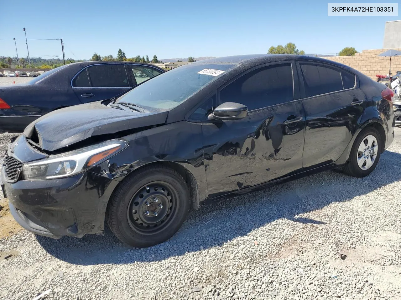 2017 Kia Forte Lx VIN: 3KPFK4A72HE103351 Lot: 65730394